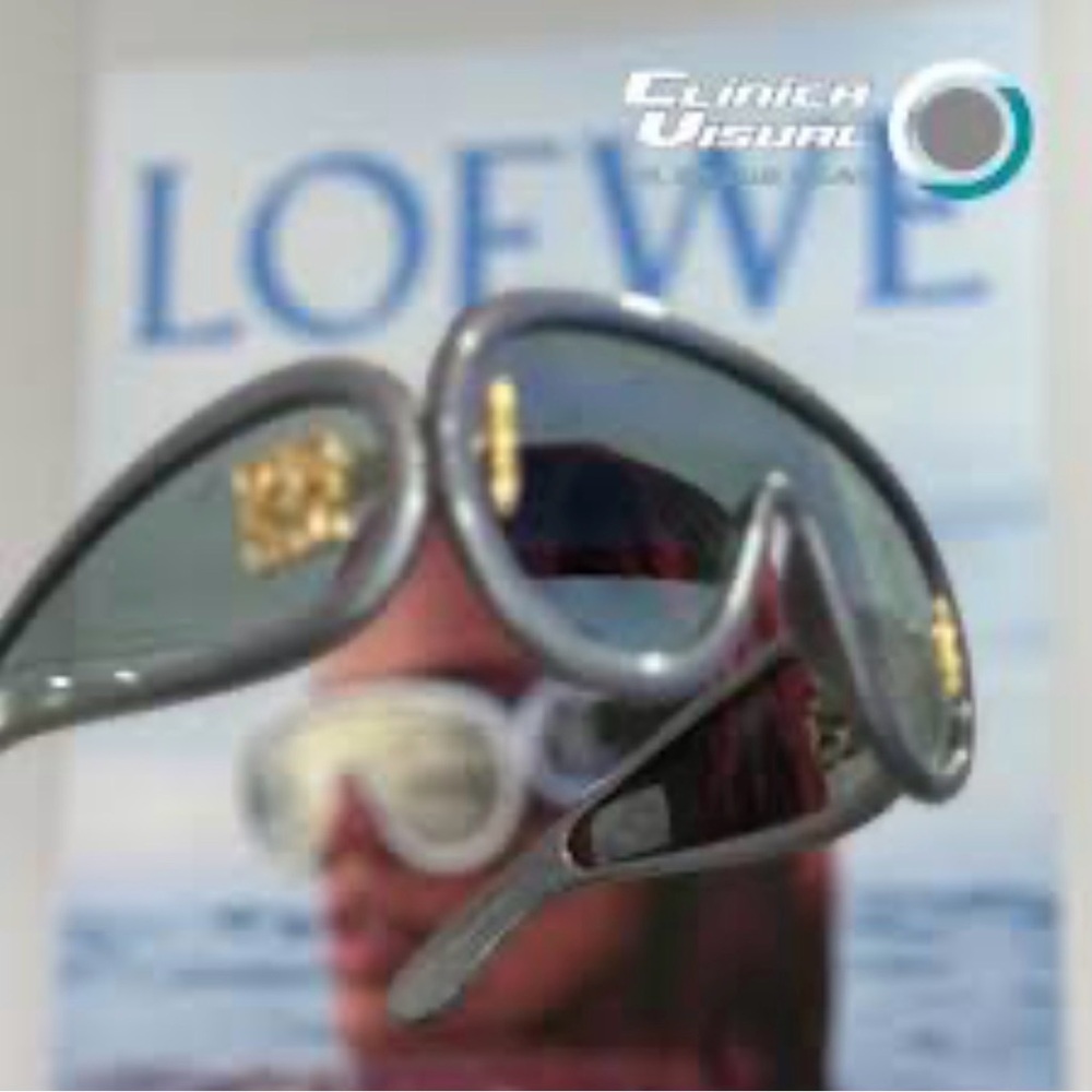 Loewe shield frame Gray Sunglasses